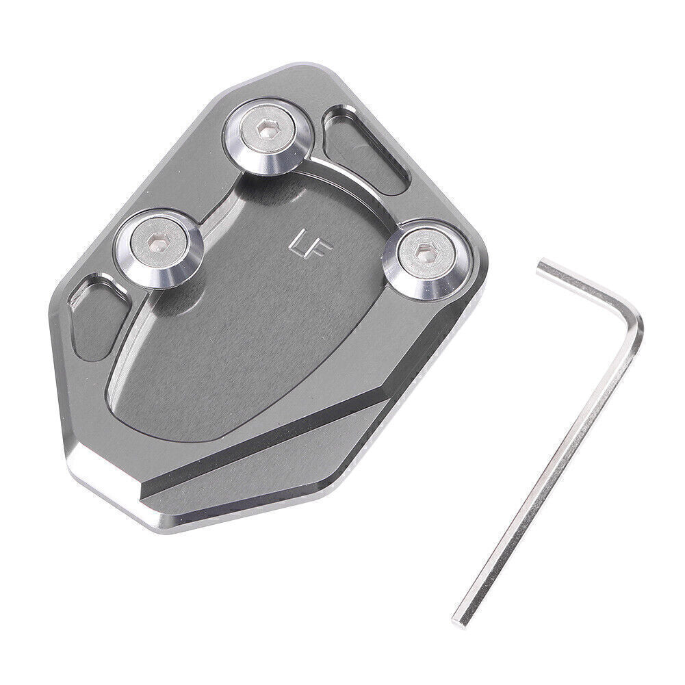 Motorcycle Kickstand Side Stand Extension Plate Pad for LIFAN KPR150 Grey Q