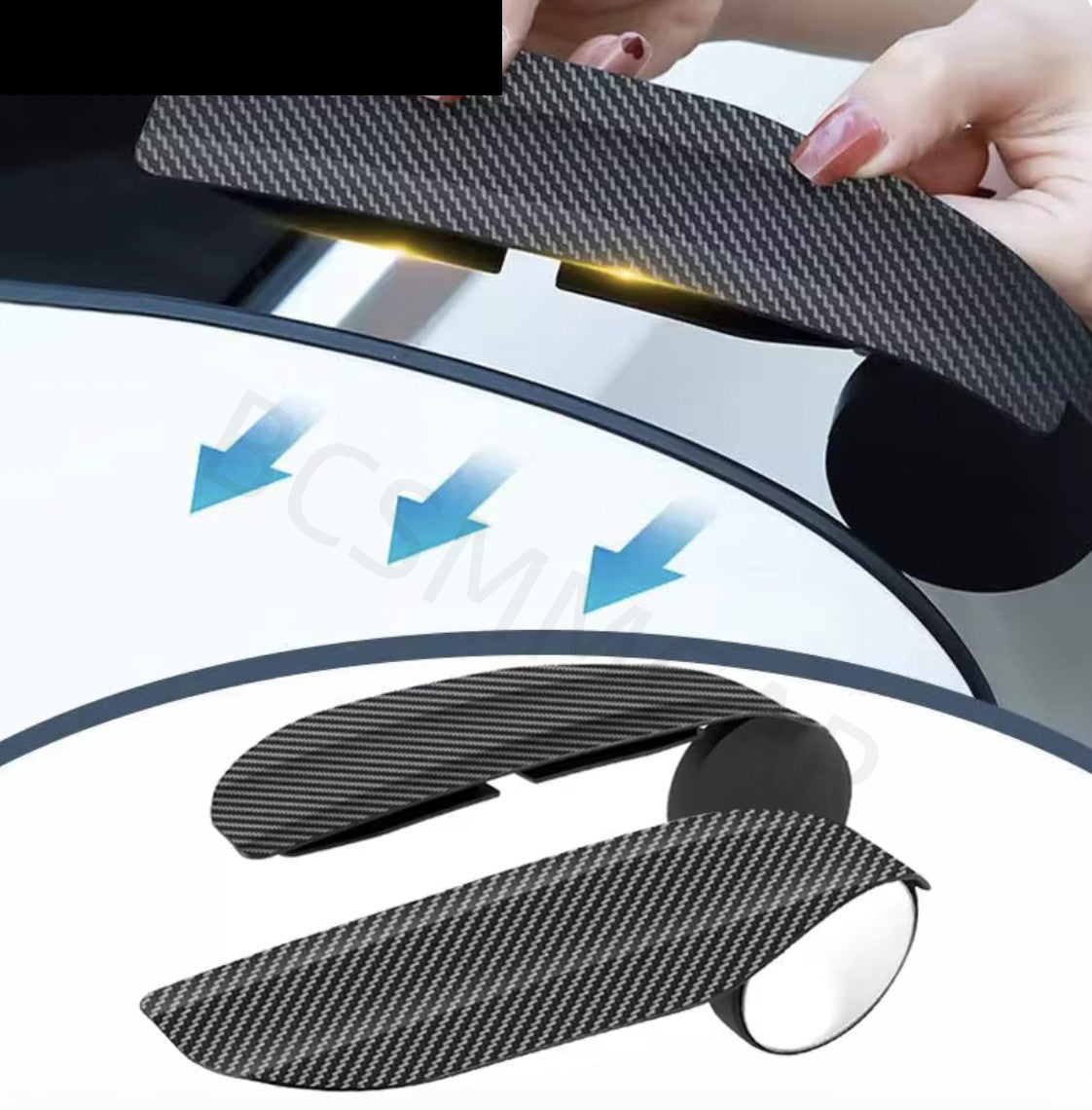 Car Rear View Mirror Rainproof Board Eyebrow Guard Sun Visor Blind Spot Mirrors