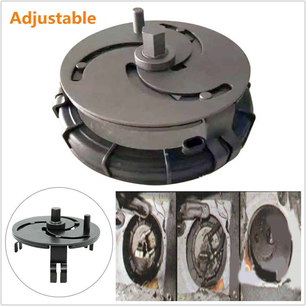 Adjustable car fuel tank cap wrench tool for removing fuel cap and pump cover - n