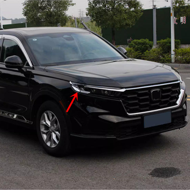 for Honda CRV CR-V 2023 2024 Chrome Front Headlight Lamp Eyebrow Strips Trim v