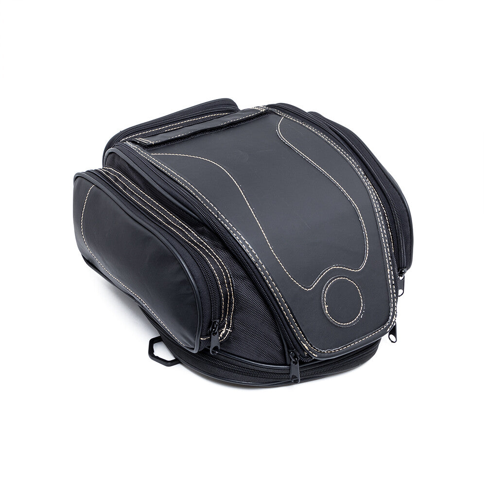 Motorcycle Waterproof Retro Rear for Seat Bag Tail Pack Helmet Bag Shoulder Bag Q