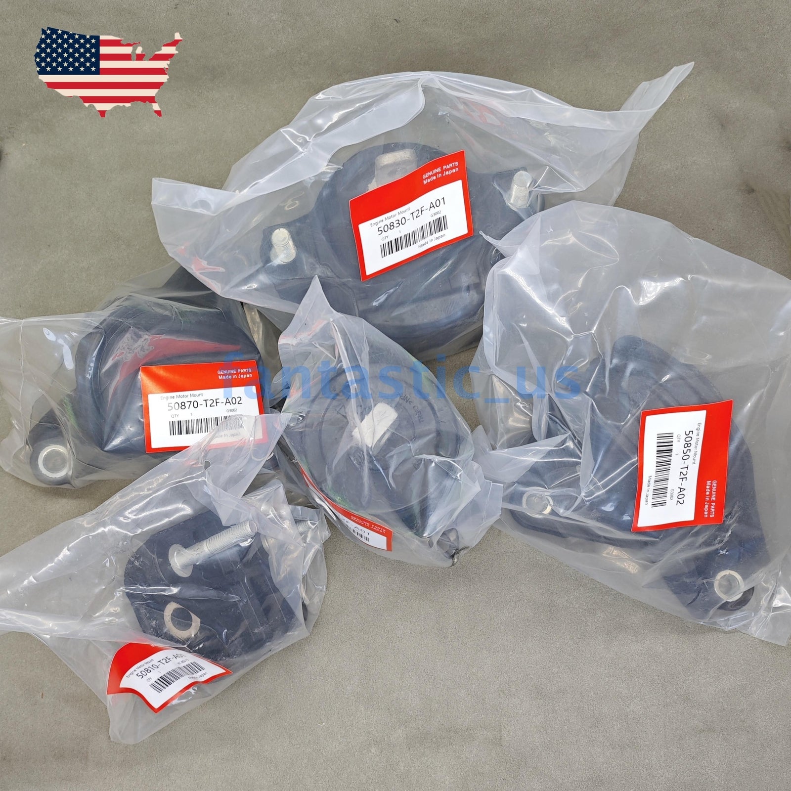 5-piece engine motor and transmission mount for Honda Accord 2.4L 2013-2017 car inverters.