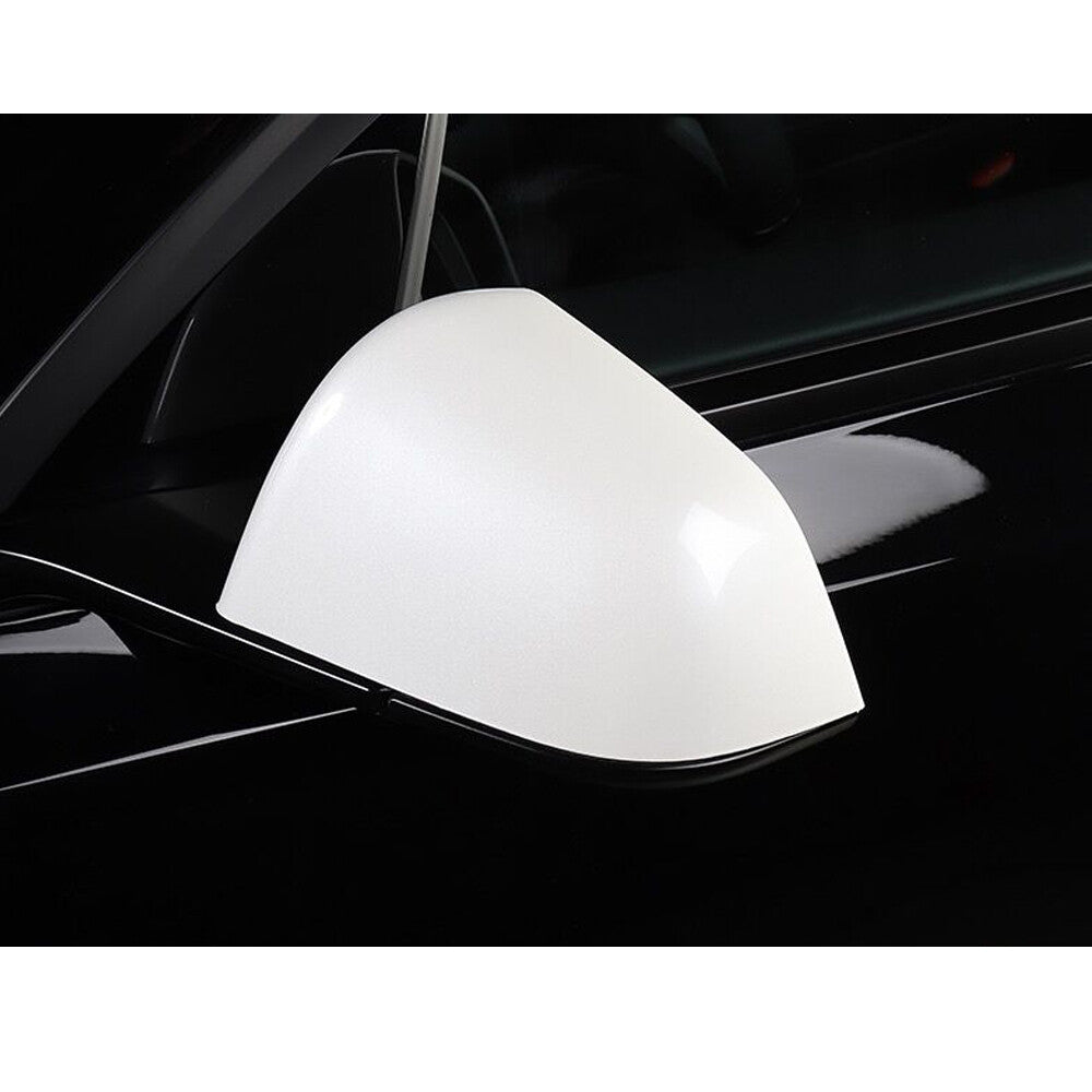 Fit for Tesla Model 3 2017-2022 Rearview Mirror Cover Replacement Caps White New