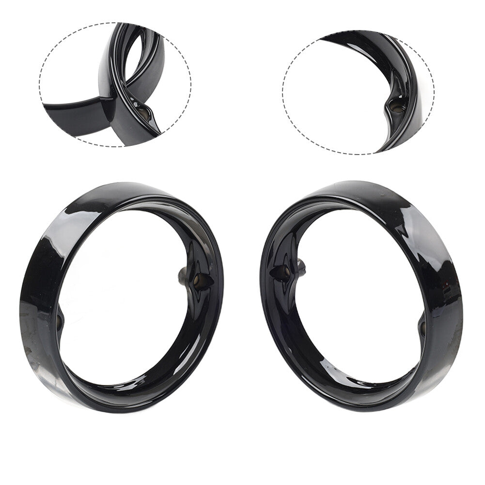 1 Pair Turn Signal BezelsBlack for Harley Road King Glide Electra Glide