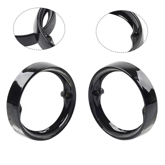 1 Pair Turn Signal BezelsBlack for Harley Road King Glide Electra Glide