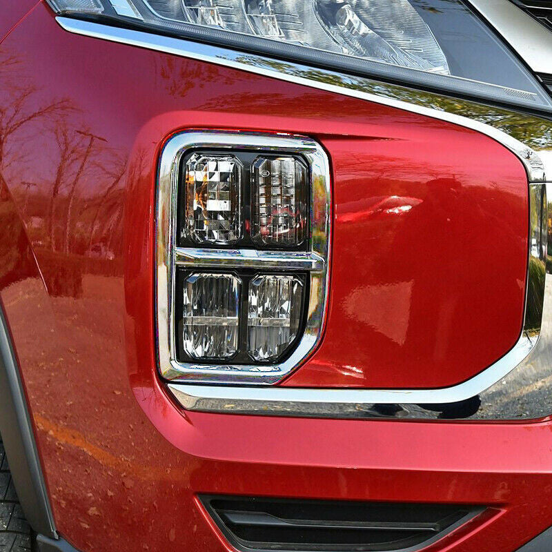 Carbon Fiber Front Bumper Fog Light Lamp Cover Trim for Hyundai Elantra2021-2023 v