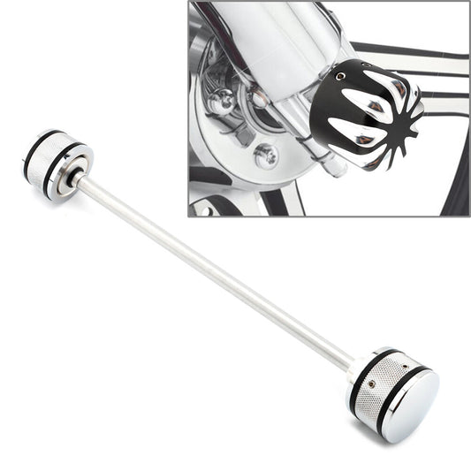 1x Front Axle Nut Cover Cap Installation Kit Aluminum for Harley Davidson Bike F