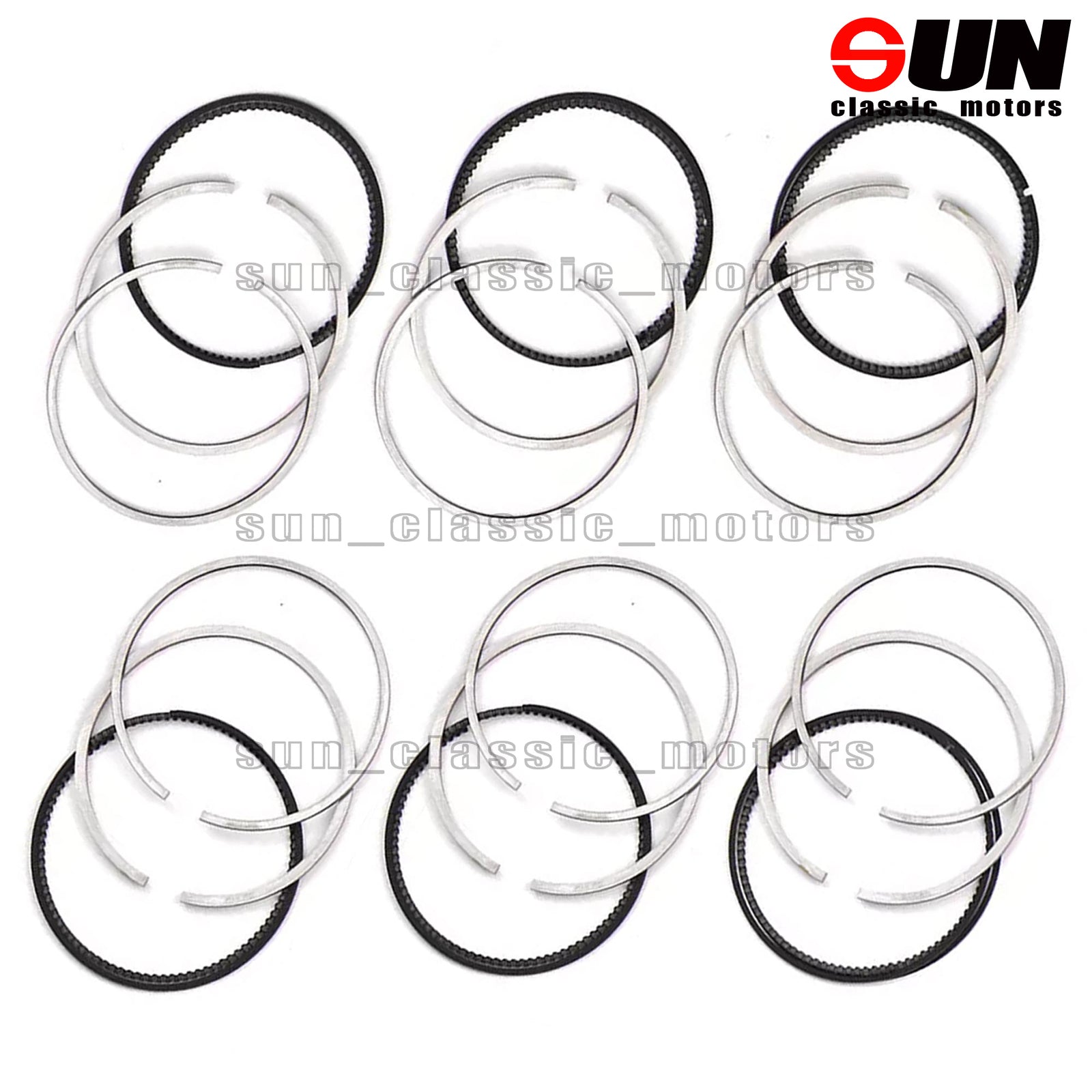 STD 6x piston rings, 92.9 mm, suitable for 3.5L W221 W203 W204 W251 M272 C350-