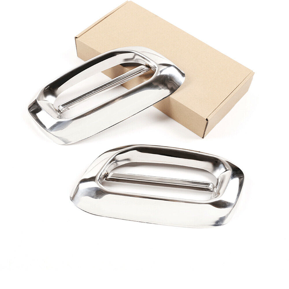 2-piece exhaust muffler tailpipe cover for GLC, GLE, GLS 2020 + steel chrome n