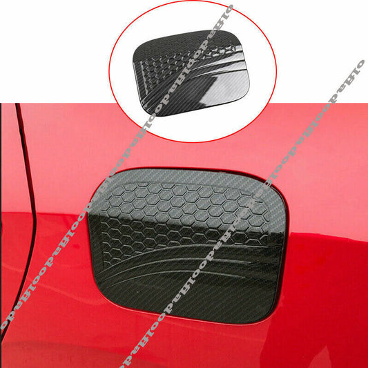 for Honda for Civic Sedan 2016-2021 Carbon Fiber Fuel Tank Cap Oil Gas Cover Trim
