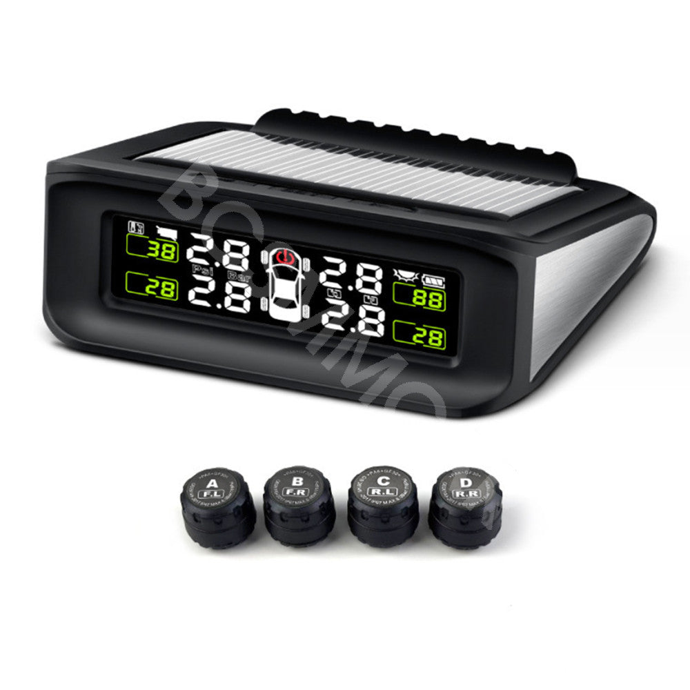 Solar TPMS Tyre Pressure Monitoring System With 4 External Sensors