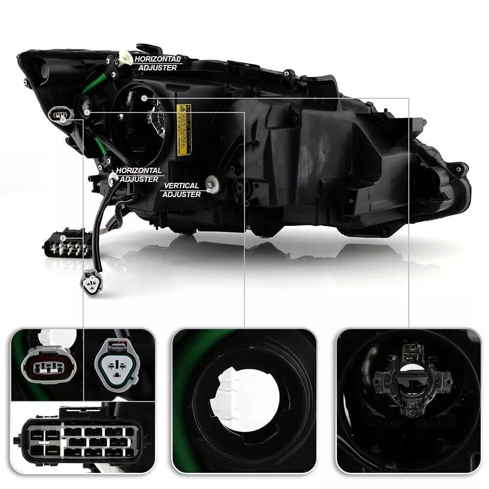Left-side HID headlight with AFS projector is suitable for 2013-2015 for Lexus GS350 and GS450h.
