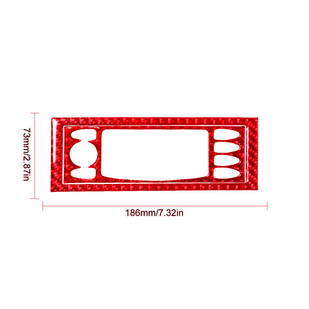 Red Carbon Fiber A/C Decorative Cover Trim for Porsche Boxster 996 1998-2004