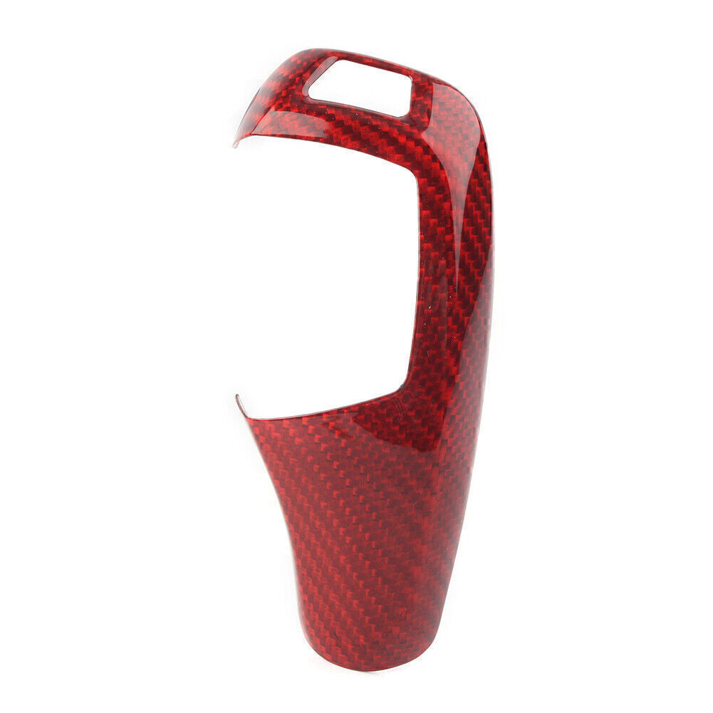 Carbon Fiber Trim Gear Shift Knob Cover Panel for BMW F10 F11 F20 F30 F34 Q