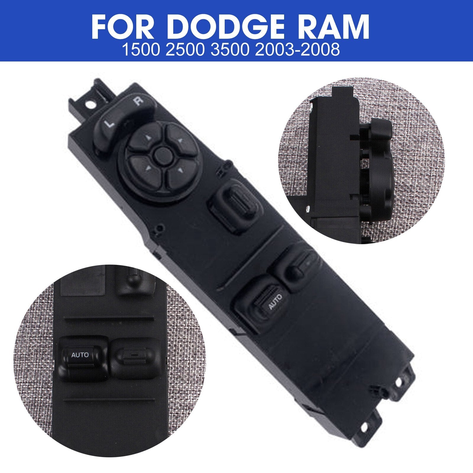 56049804AC Master Power Window Switch for Dodge for Ram 1500 2500 3500 2003-2008 AT