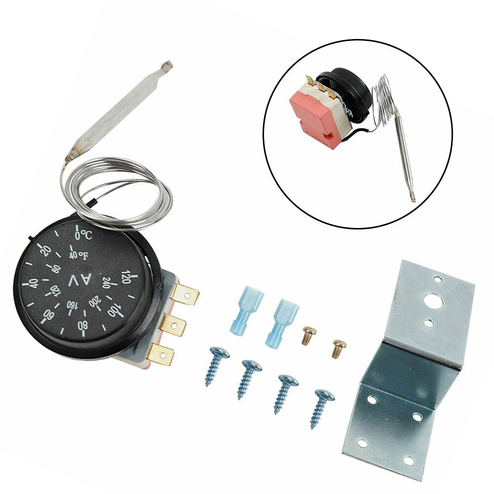Adjustable Radiator Temperature Control Probe Kit Electric Fan Thermostat Switch v