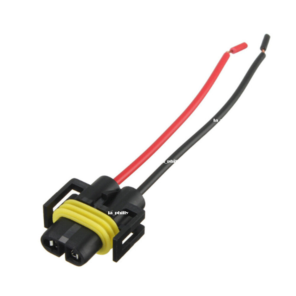 H11 Headlight Fog Light Bulb Holder Connector Wiring Harness Socket Wire Q