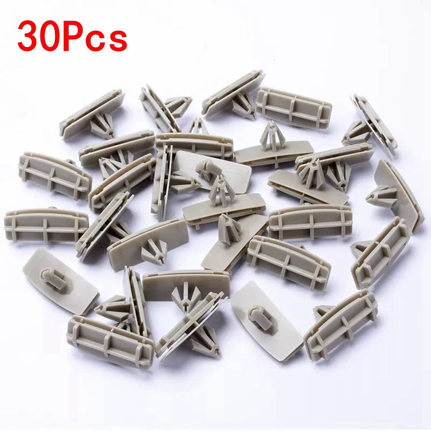 30pcs Fender Flare Moulding Clips for Jeep Liberty Rocker for Chrysler for Wrangler Gray