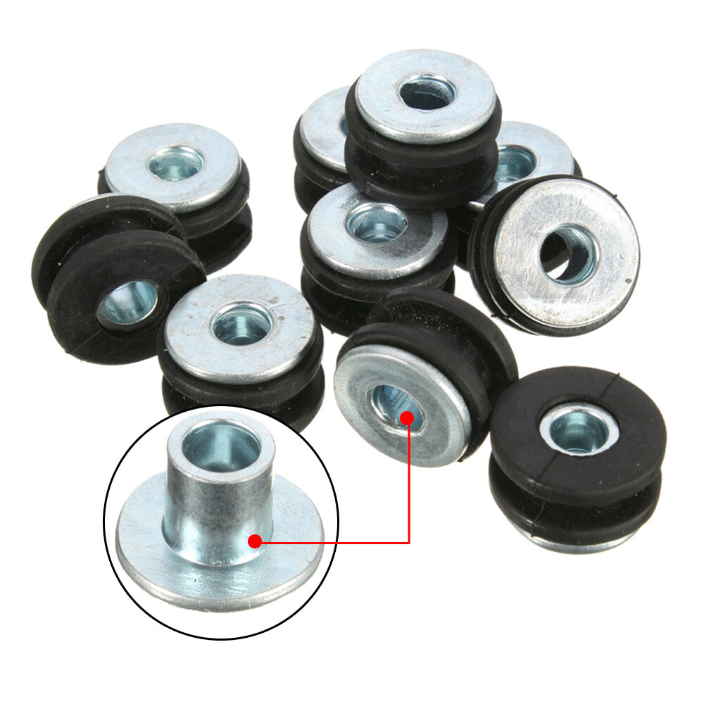 10Pcs Motorcycle Rubber Grommets Bolt for Honda for Yamaha for Suzuki for Kawasaki Fairing