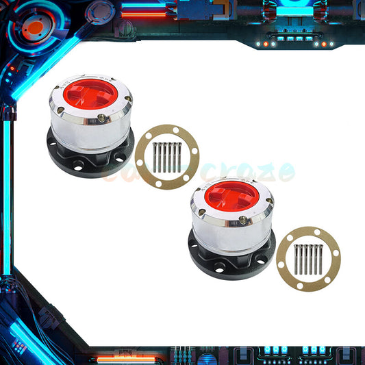 2x Locking Hubs Fits for Nissan Pick Up Patrol 1990 + 31 Spline Axles IFS Q