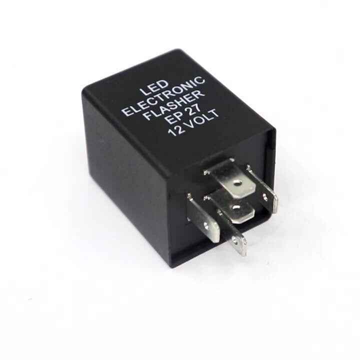 12V 5-Pin EP27 FL27 LED Flasher Relay For LED Turn Signal Lamps Hyper Flash