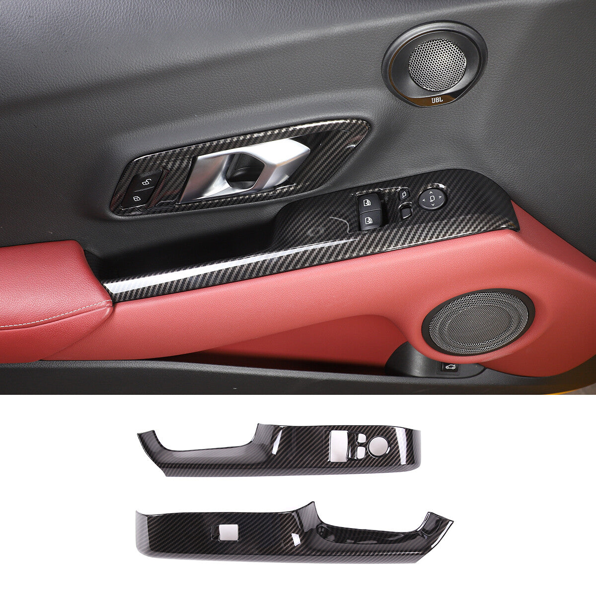 Silver ABS Center Console Cup Holder Frame Trim for C-Class W204 2008-2014- v