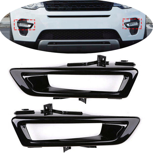Pair Front Fog Driving Light Cover Trim for Land Rover Discovery Sport 2015-2019