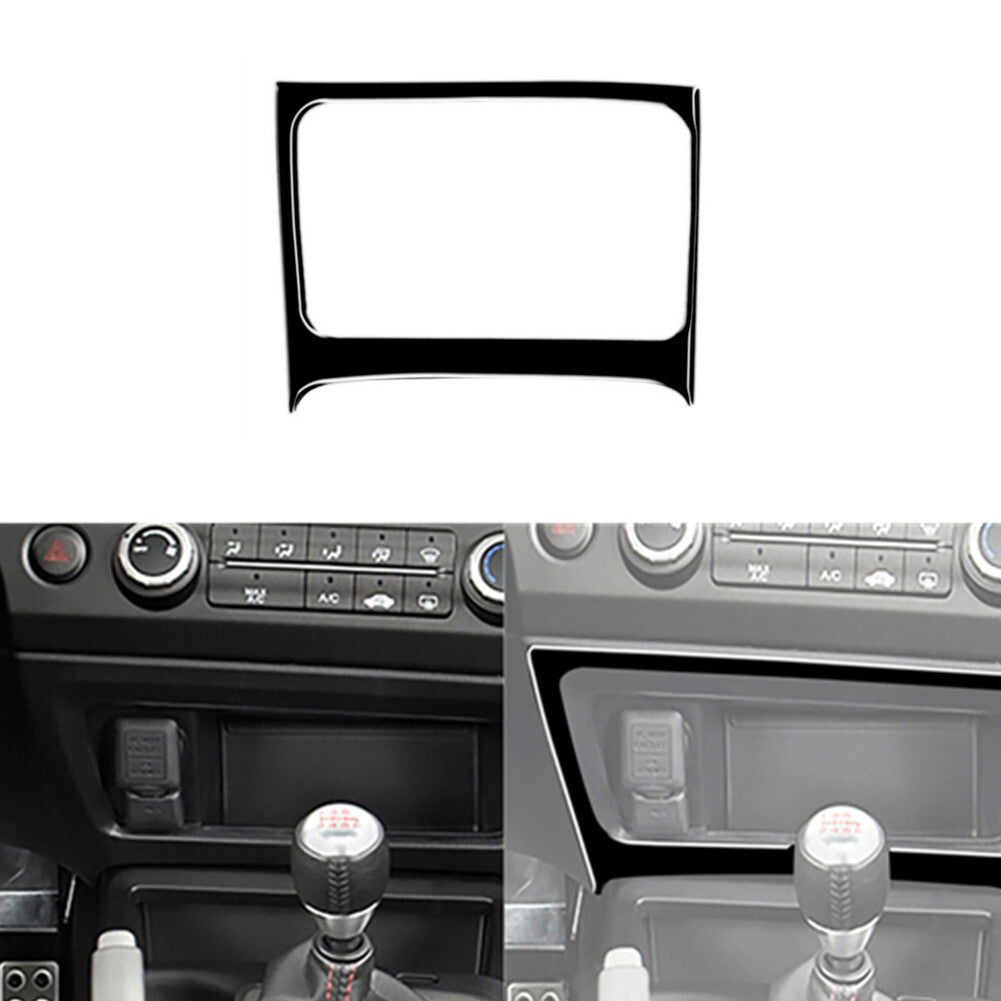 2Pcs Carbon Fiber Gear Shift Panel Trim Cover For 718 2016-2022 v