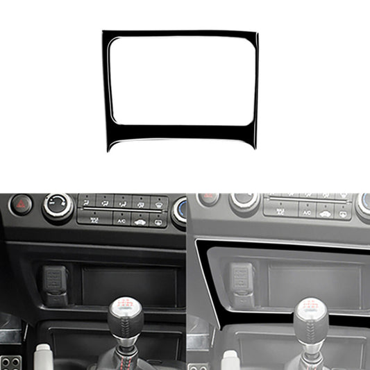 2Pcs Carbon Fiber Gear Shift Panel Trim Cover For 718 2016-2022 v
