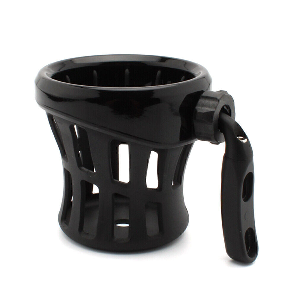 Universal Motorcycle Handlebar Cup Holder Drink W/ Mesh Basket Mount Fit for Harley Q