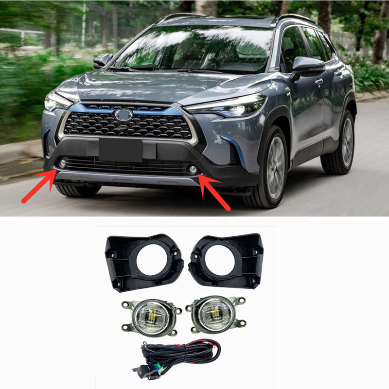 LED DRL Daytime Running Light Kit Fog Lamp for Corolla Cross 2022 2023 v