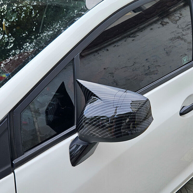 Carbon fiber horn-style rearview mirror caps for Honda for Civic 2012-2015 Q