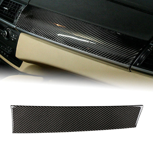 for BMW X5 E70 X6 E71 2008-2013 12 Carbon Fiber Style Dashboard Panel Cover Trim