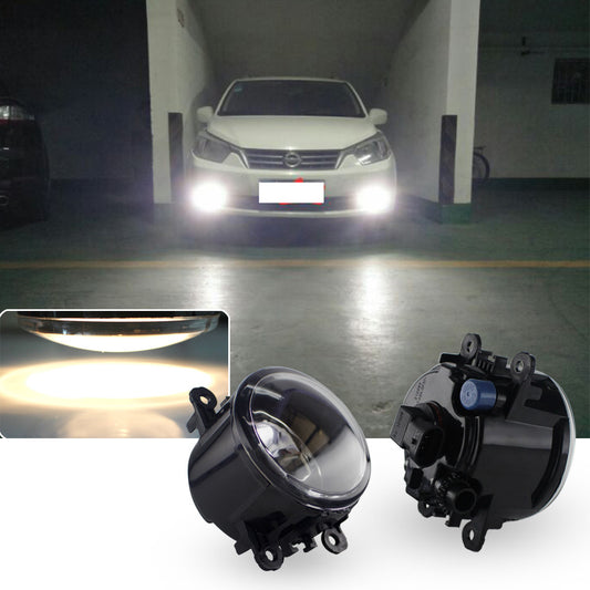 2-Piece Clear Lens with H11 Fog Replacement Halogen Bulbs for Acura,for Honda,for Ford,and for Nissan