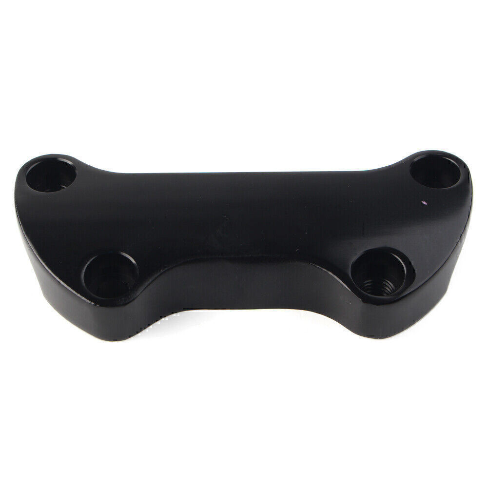 Black Smooth Handlebar Riser Top Clamp for Harley Dyna Softail Sportster 1 Bars