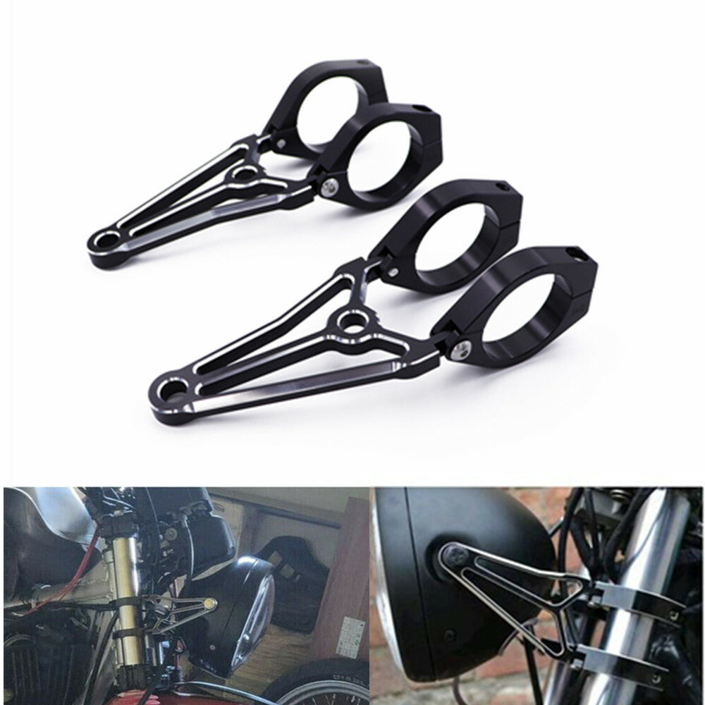 Black CNC Headlight Mount Bracket Fork Clamp 39mm 41mm 51mm 54mm 57mm for Honda Q