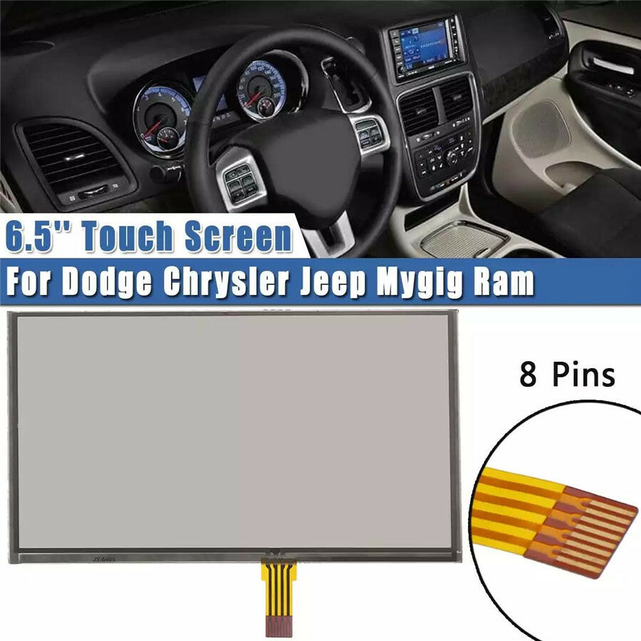 6.5Touch Screen Glass Digitizer Fit For 10-18 for Dodge for Chrysler for Jeep Mygig for Ram