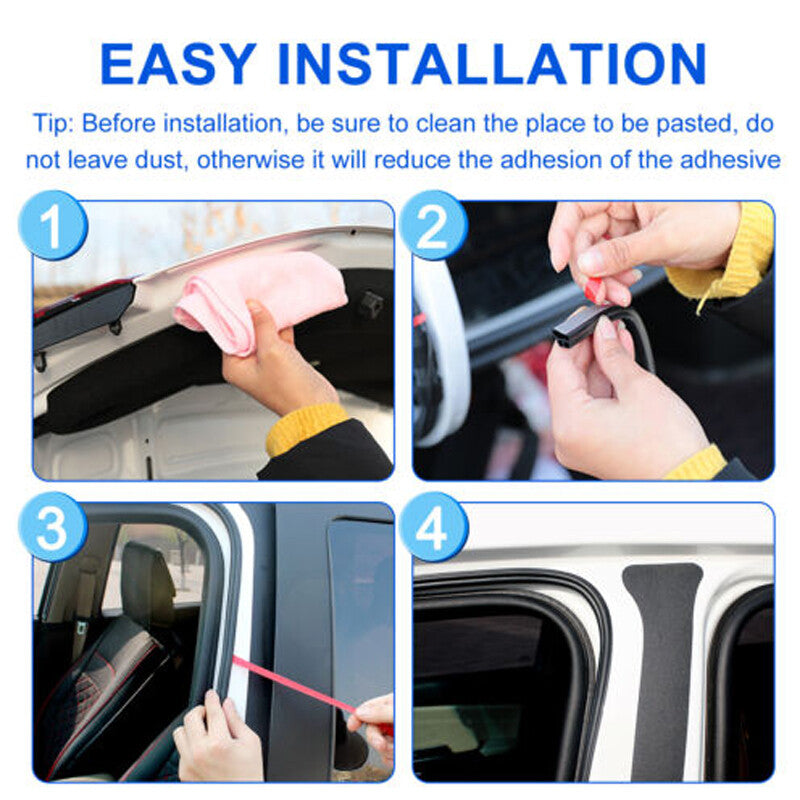 33-foot (10-meter) Type B rubber strip sealing strip for car side door trunks - n