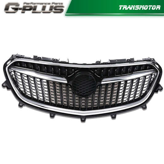Fits 2017 - 2019 for Buick Encore Front Upper Grille for CHRome and Black Mesh Grill - v
