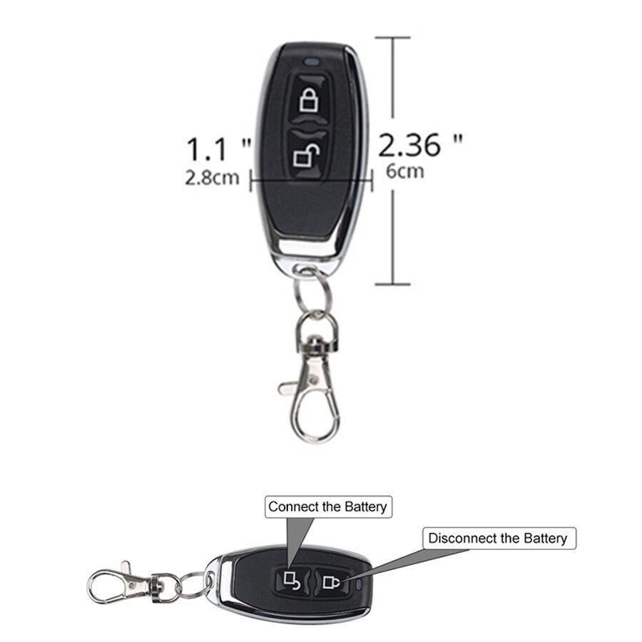 Wireless Dual Remote Control Car Battery Disconnect Cut Off Kill Switch Isolator