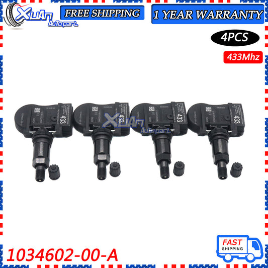 433MHz Tire Pressure Sensor TPMS 103460200A for Model S , Model X, Model 3, and 4x v