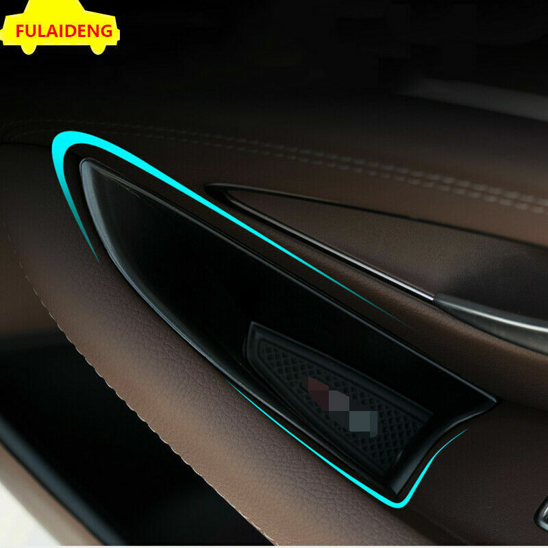 10Pc Carbon Fiber Dashboard Panel Cover Trim For Taycan 2019-2022 Type A v