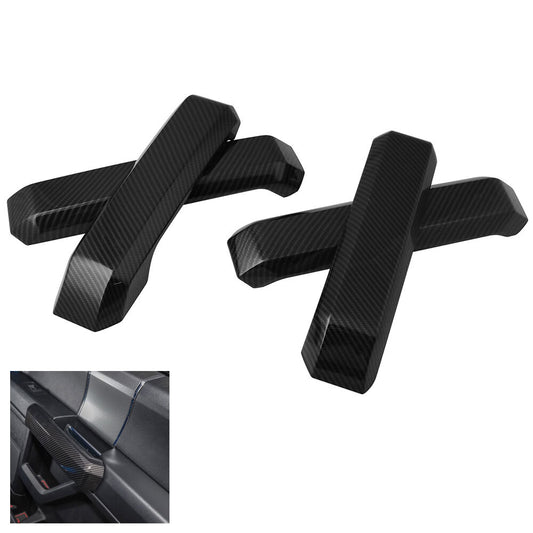 ABS Carbon Fiber Exterior Door Handle Cover Trim for Ford F150 2015-2019 4PCS