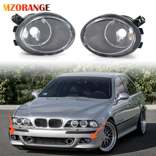 2¡Áfor BMW E39 1998-2005 Fog Lights Headlamps Left+Right Black