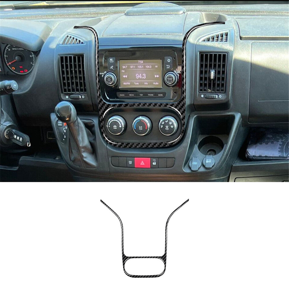 Carbon Fiber Center Console Outer Frame Cover Trim for RAM Promaster 2014-2021