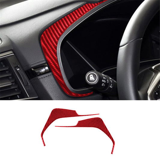 Red Carbon Fiber Door Handle Cover Trim For X5 E70 X6 E71 2008-2013 Type A v