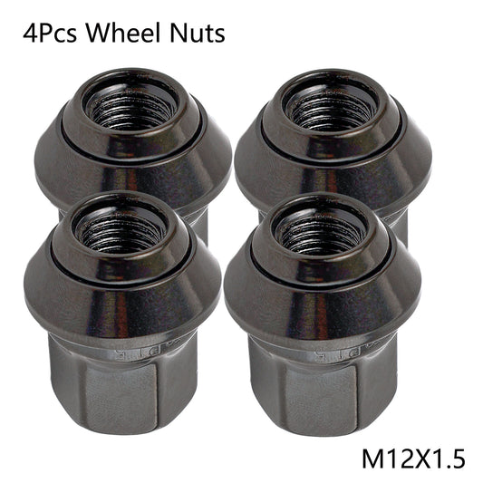4Pcs Car Alloy Wheel Nuts M12X1.5 19MM Bolt Lug Studs  for ford  Focus MK2 MK3 ST Q