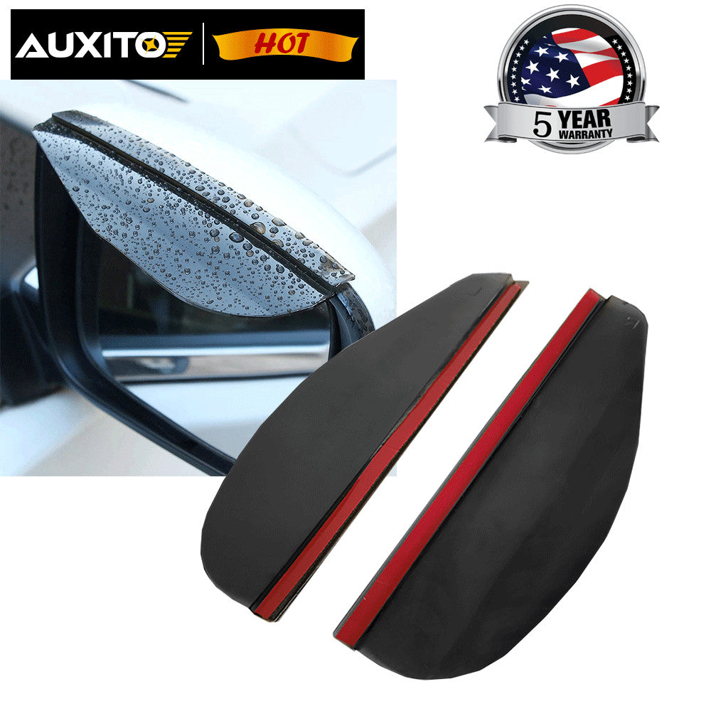 Black rearview side mirror rain guard eyebrow protection sunshade car accessories S