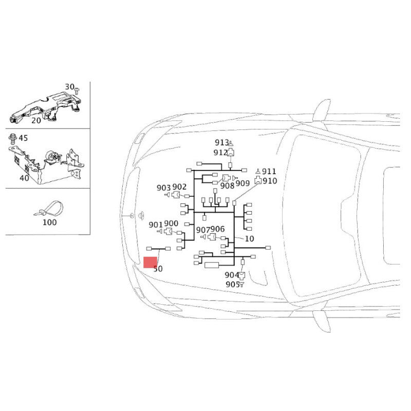 2701502900 Oil Sensor Line for Mercedes A/B CLA GLA 180 200 250 4-MATIC 45 AMG Q