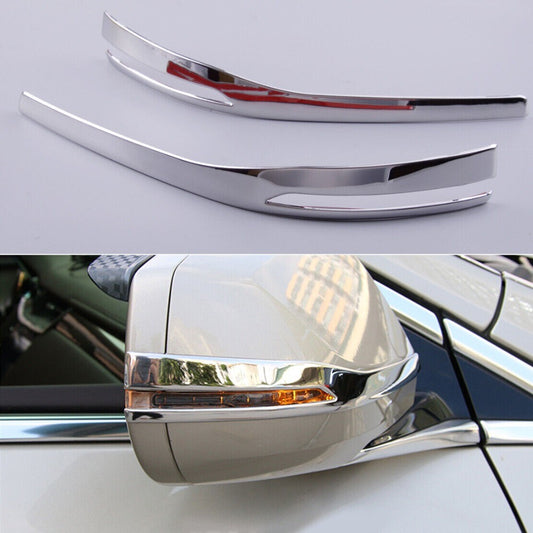 2pcs Chrome Side Rear View Mirror Strip Cover Trim for Cadillac XTS 2013-2019 n